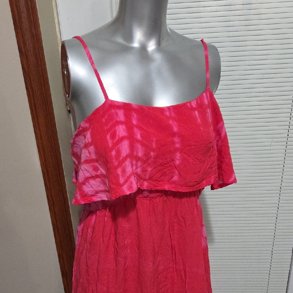 Julia Pink Ruffle Maxi Dress - Picture 2 of 3